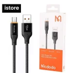 کابل شارژ یو اس بی به میکرو یو اس بی 3 آمپر قطع کن دار 1.2 متری مک دودو CA-3040 micro usb cable Mcdodo ca-3040